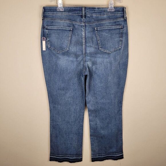 NYDJ Marilyn Straight Fantasy Jeans High Rise Ankle Blue Size 18 NWT - Picture 6 of 14